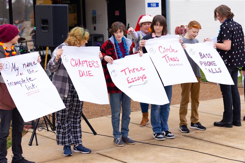 Students perform at the Renaissance High CoffeeHouse